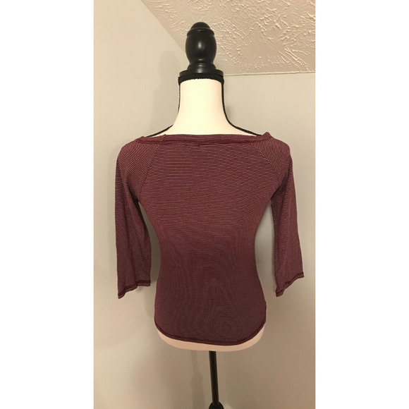 ModCloth Bateau So Beautiful 3/4 Sleeve Stripe Top - Size Small - Picture 3 of 9